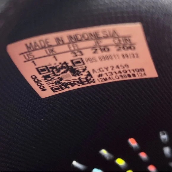 Adidas Water Sandals Kids Size 1 Navy Closed Toe Waterproof Water Shoes - Picture 9 of 10